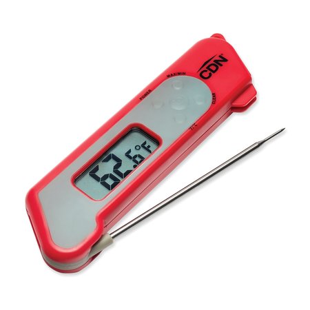 CDN Folding Thermocouple Thermometer - Red TCT572-R